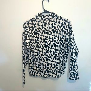 - Philosophy mock neck knit sweater